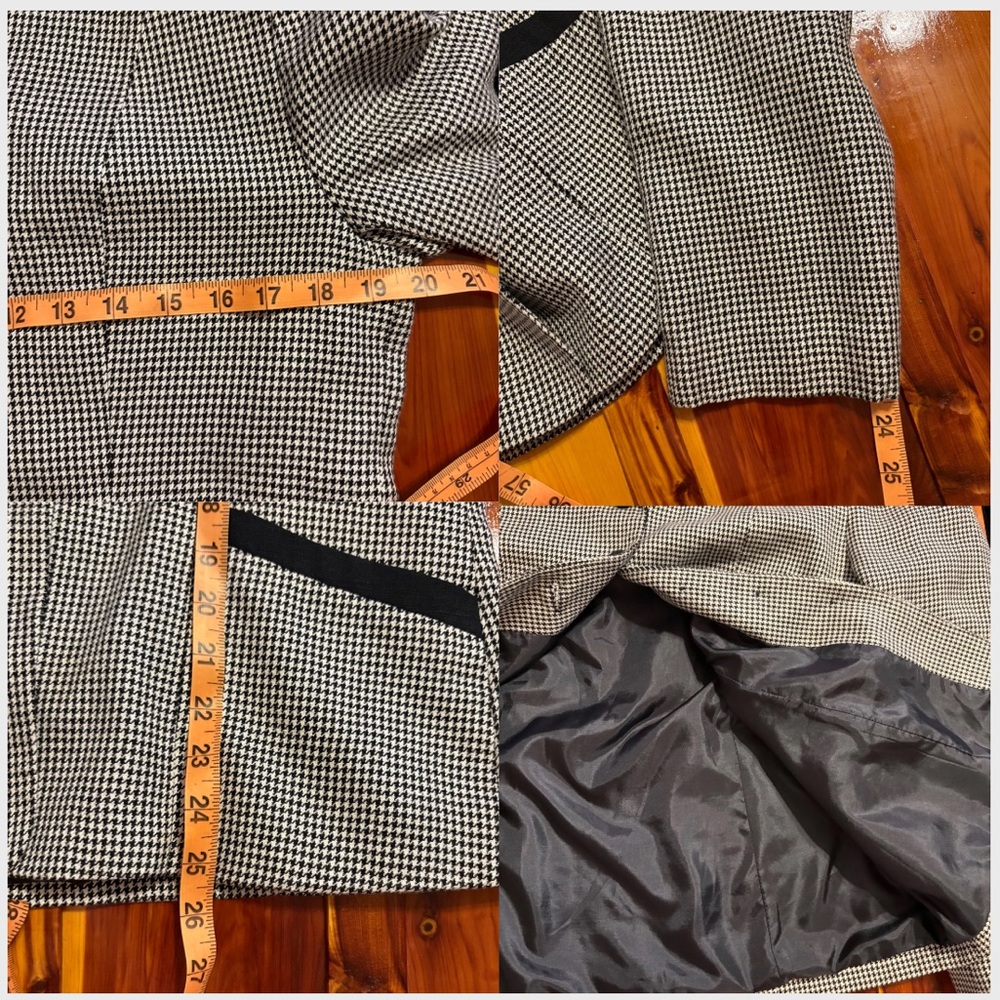 Vintage Pendleton Houndstooth Pattern Rayon Silk … - image 5